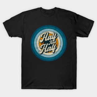 Half and Half - Retro Circle Vintage T-Shirt